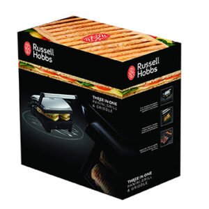 Russell Hobbs Cook@Home 3-in-1 Panini Maker/Grill & Griddle 17888-56